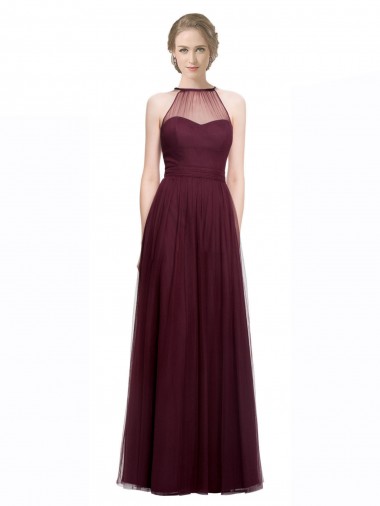 Shop Full Length Soft Tulle Spaghetti Strap Bridesmaid Dress