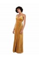 Shop Romantic Velvet Floor Length Formal Bridesmaid Dress / Prom Dress with Wrap Detail