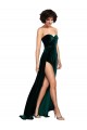 Shop Sweetheart Fluid Velvet Bridesmaid Dress / Prom Dress with High Split