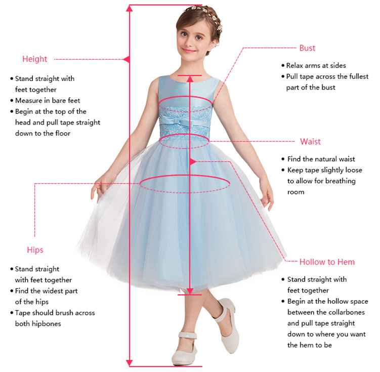 Flower Girl Dress Measuring Guide